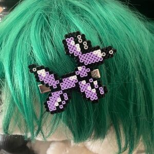 Perler Bead Hair Clip
